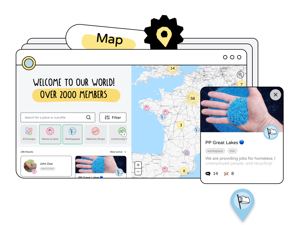 screenshot preview of the map module